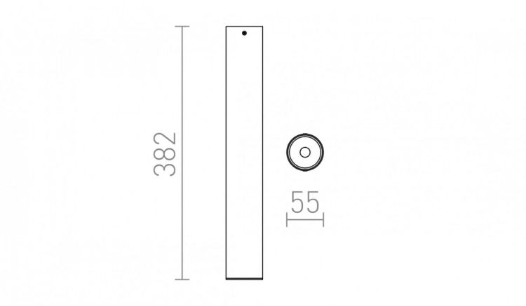 RIGA 38 sufitowa  chrom 230V LED 6W 38°  3000K
