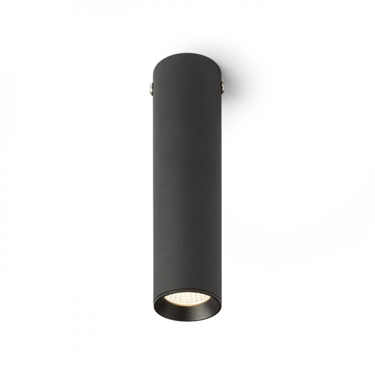 RIGA 18 sufitowa czarna  230V LED 4W 38°  3000K
