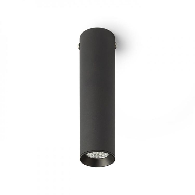 RIGA 18 sufitowa czarna  230V LED 4W 38°  3000K