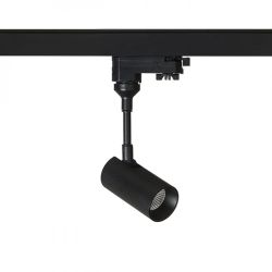 LOLLIPOP do szyny  3-faz czarna  230V LED 8W 40°  3000K