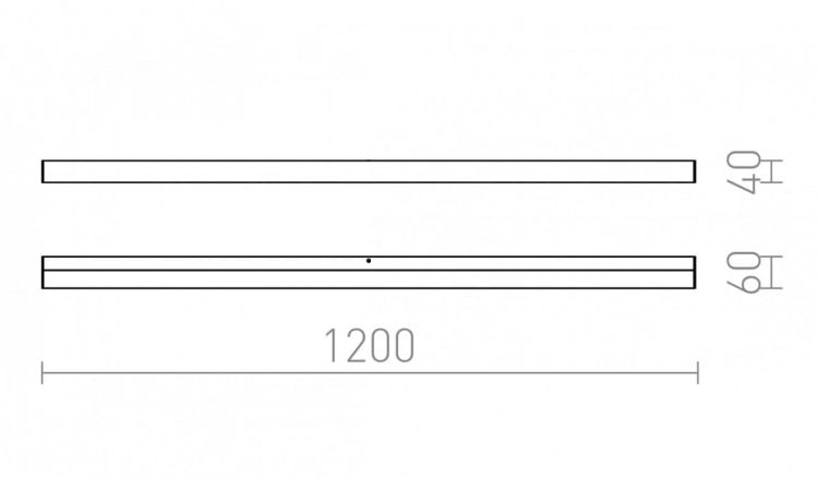 LEVIA 120 ścienna  aluminium 230V LED 24W 120° IP44  3000K