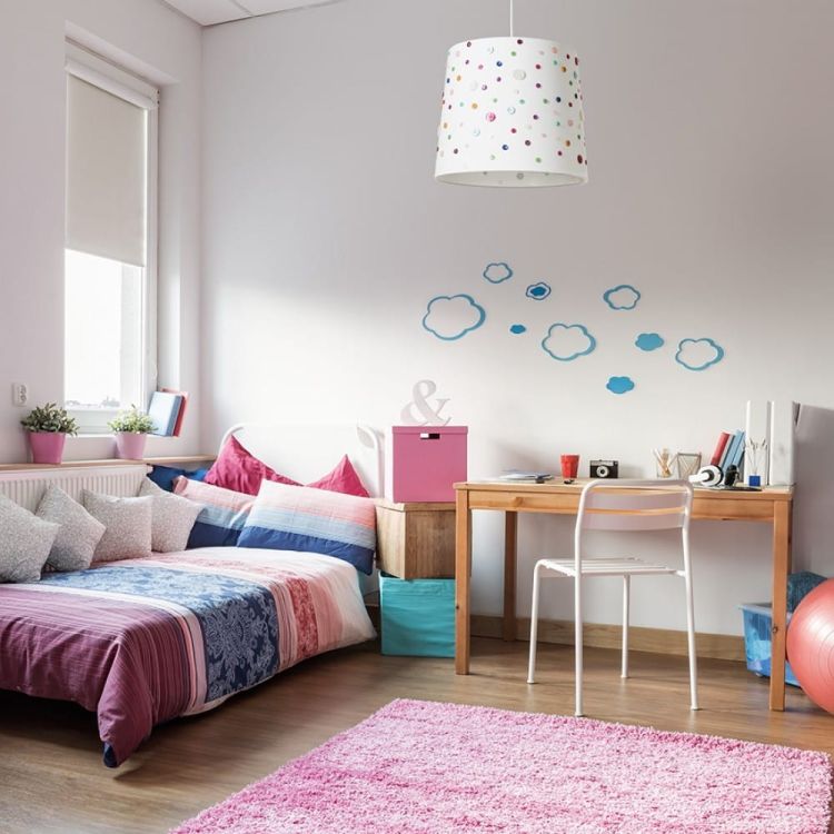 DELISA 35/30 abażur biała guziki  max. 28W