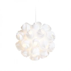 COCO wisząca  białe PCV 230V E27 28W