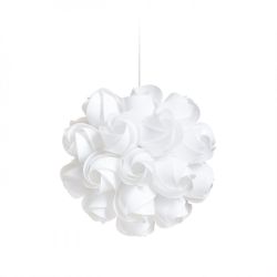 COCO wisząca  białe PCV 230V E27 28W