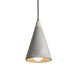 HEIDI wisząca  beton/drewno 230V E27 28W