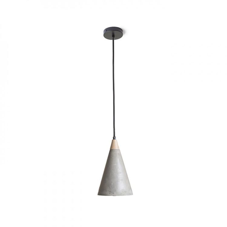 HEIDI wisząca  beton/drewno 230V E27 28W