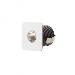 RIO SQ wpuszczana biała  230V LED 3W 22°  3000K