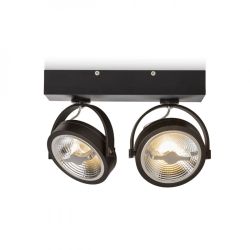 KELLY LED II ścienna czarna  230V LED 2x12W 24°  3000K