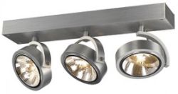 KELLY III ścienna  aluminium szczotkowane 230V/12V G53 3x50W