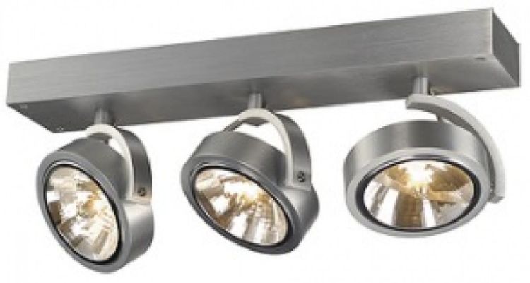 KELLY III ścienna  aluminium szczotkowane 230V/12V G53 3x50W