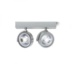 KELLY II ścienna  aluminium szczotkowane 230V/12V G53 2x50W
