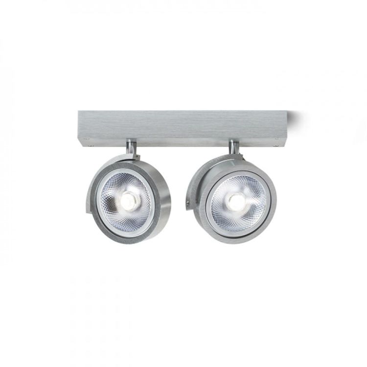KELLY II ścienna  aluminium szczotkowane 230V/12V G53 2x50W