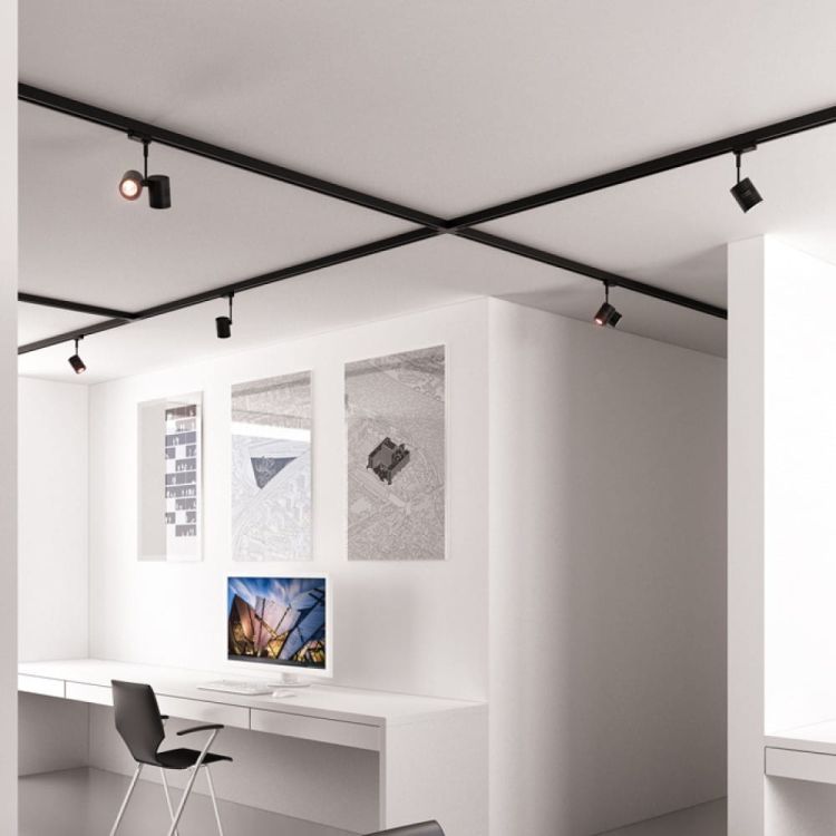 BEEBA I do szyny  3-faz czarna  230V GU10 35W