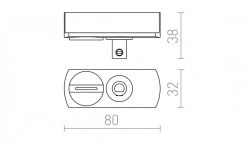 1F adapter czarna  230V
