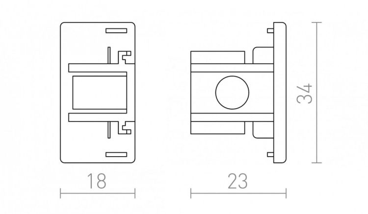 1F końcówka srebrno-szara
