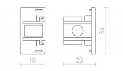1F końcówka biała