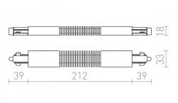 1F łącznik elastyczny czarna  230V