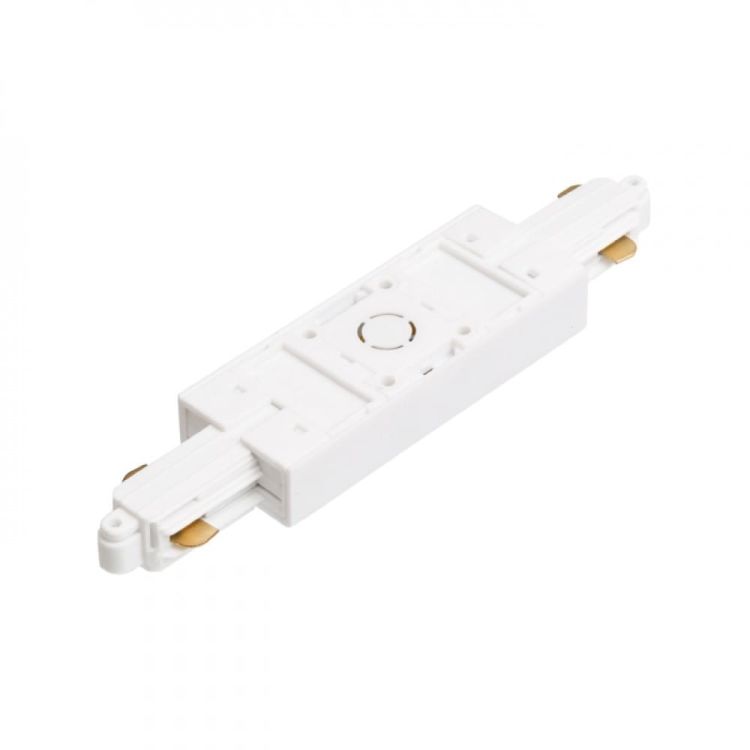 1F łącznik wzdłużny długi z opcją zasilania biała  230V