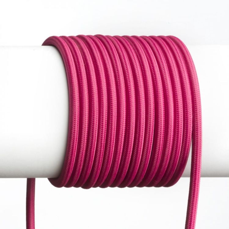 FIT 3x0,75 kabel tekstylny 1 mb fuksjowa