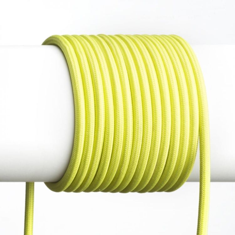 FIT 3x0,75 kabel tekstylny 1 mb limonkowa