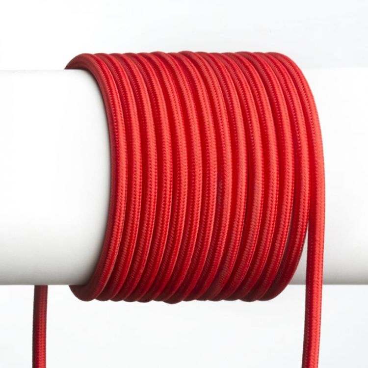FIT 3x0,75 kabel tekstylny 1 mb czerwona