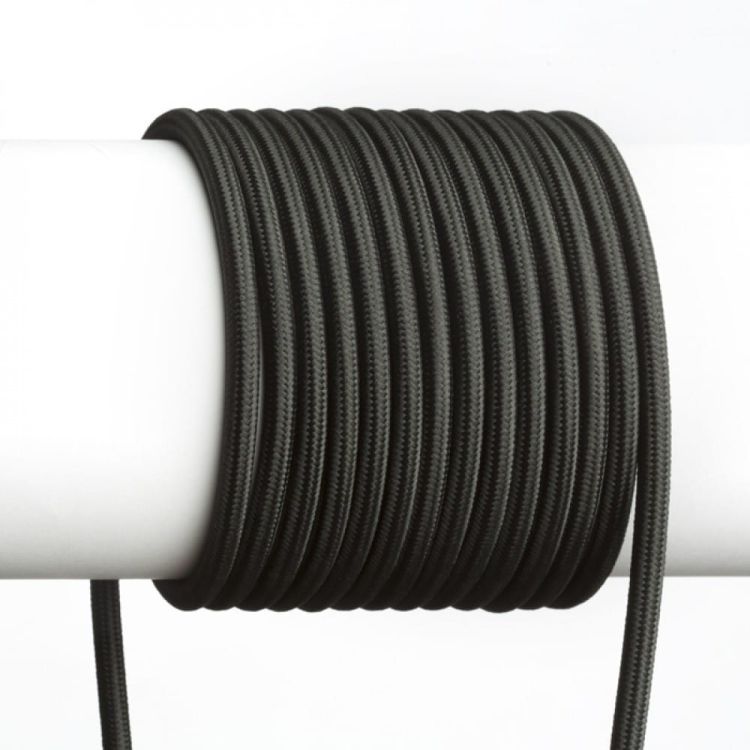 FIT 3x0,75 kabel tekstylny 1 mb czarna