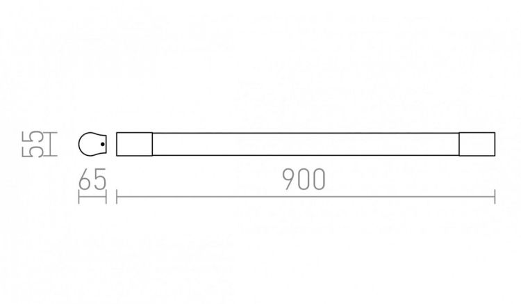 CRESCENDO 90 ścienna  chrom 230V G5 39W IP44