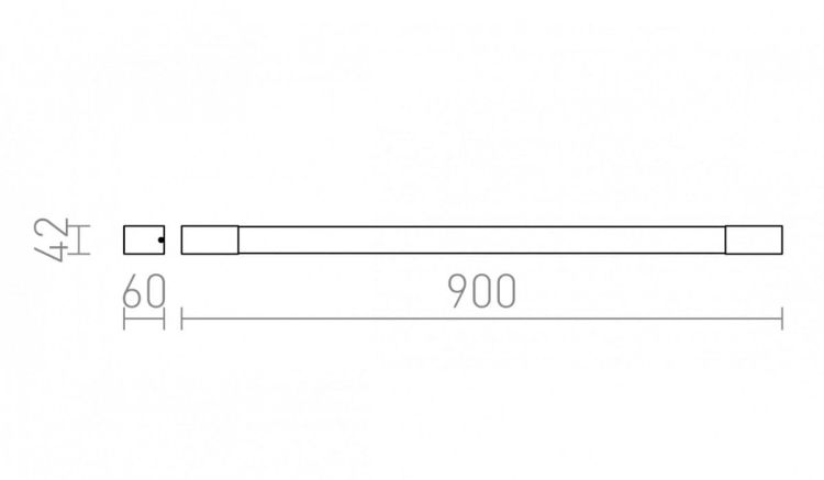 IMPERIA 90 ścienna  chrom 230V G5 39W IP44