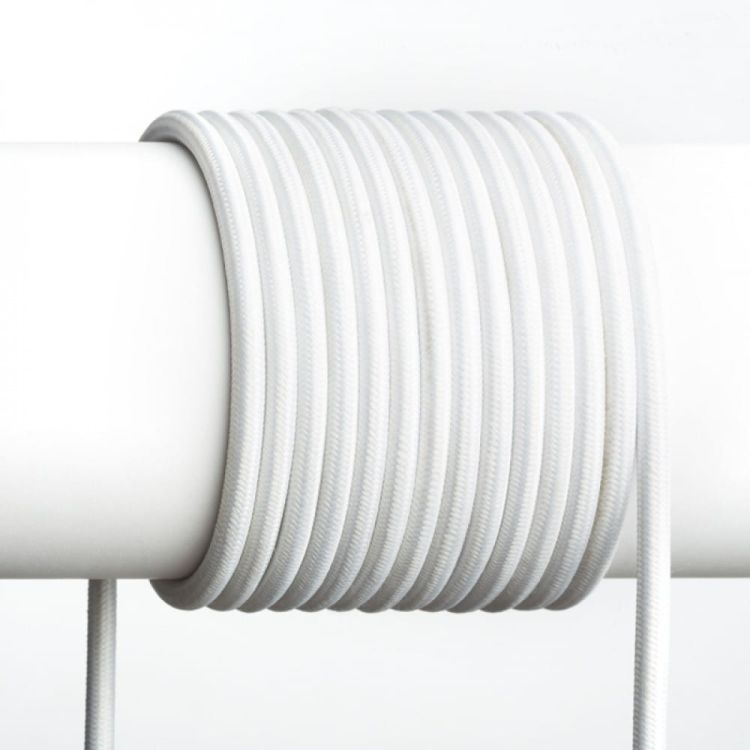 FIT 3x0,75 kabel tekstylny 1 mb biała