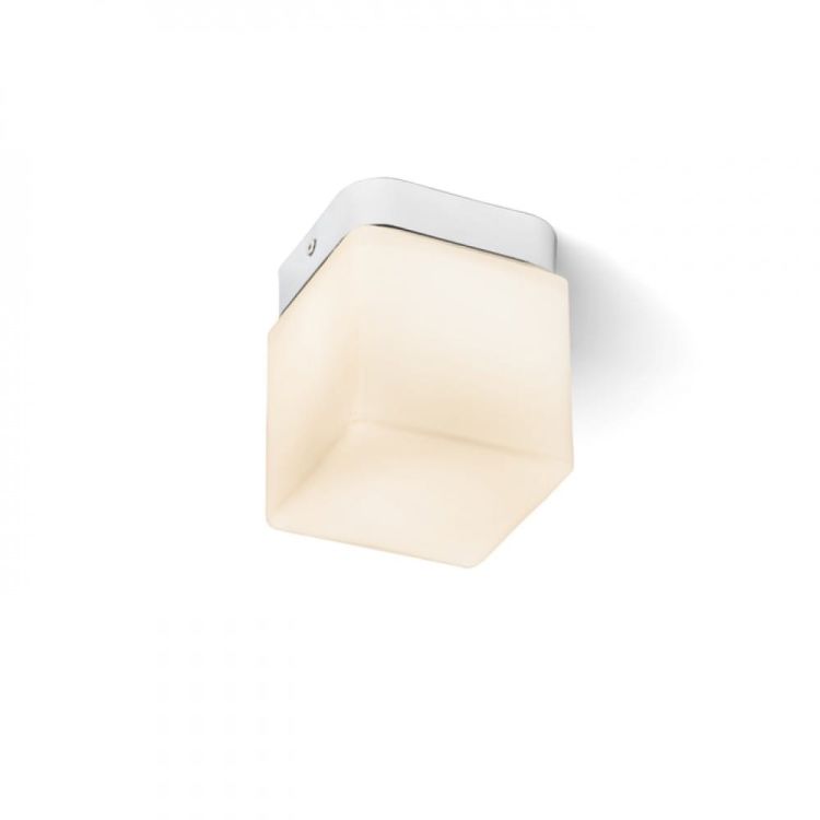 ESICA SQ sufitowa  chrom 230V LED 6W IP44  3000K