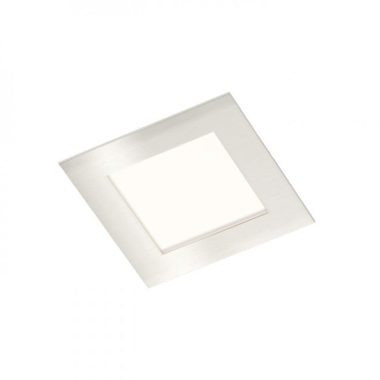 SLENDER SQ 8 wpuszczana  nikiel mat 230V LED 3W  3000K