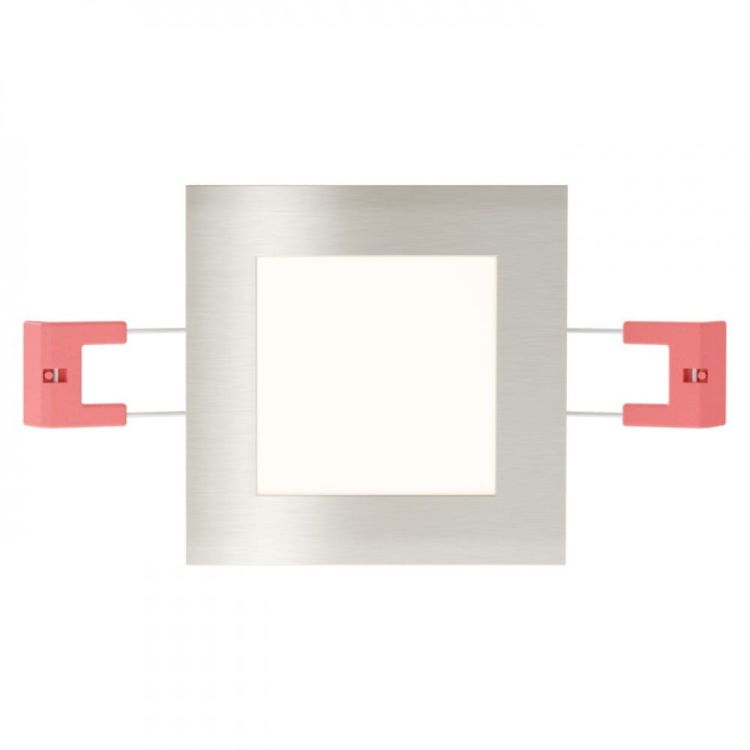 SLENDER SQ 8 wpuszczana  nikiel mat 230V LED 3W  3000K
