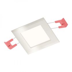 SLENDER SQ 8 wpuszczana  nikiel mat 230V LED 3W  3000K