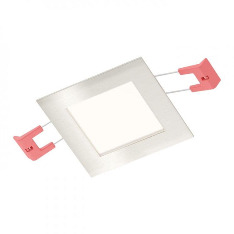 SLENDER SQ 8 wpuszczana  nikiel mat 230V LED 3W  3000K