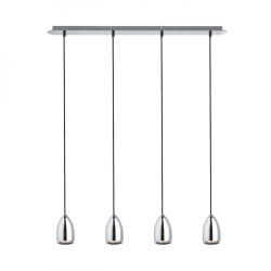BABADES IV wisząca  chrom 230V GU10 4x35W