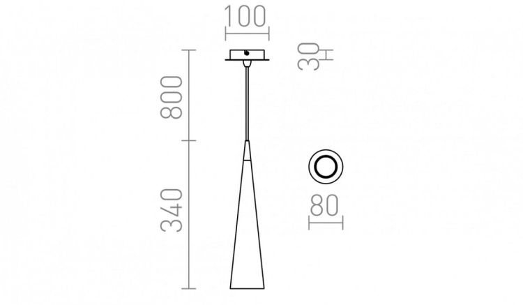 GRACE wisząca  chrom 230V GU10 35W