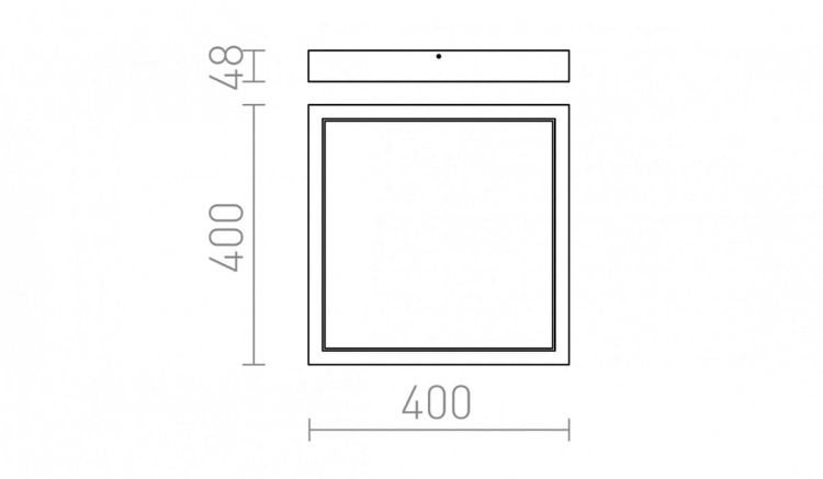 STRUCTURAL LED 40x40 natynkowa biała  230V LED 40W  3000K
