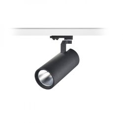 FANGIO do szyny  3-faz czarna  230V LED 25W 36°  3000K