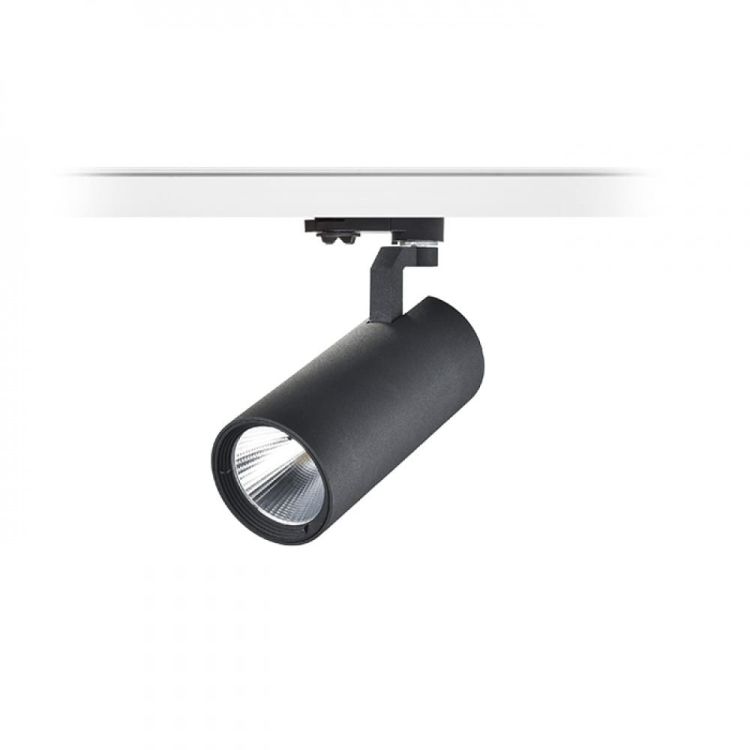 FANGIO do szyny  3-faz czarna  230V LED 25W 36°  3000K