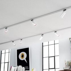 FANGIO do szyny  3-faz srebrno-szara  230V LED 25W 36°  3000K