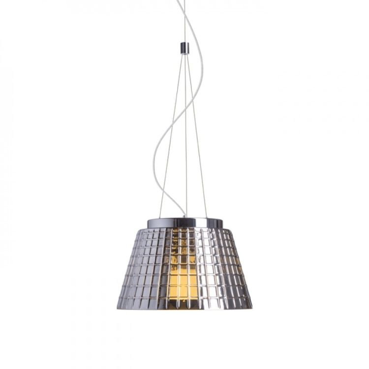CORONA wisząca  szkło chromowane 230V E27 42W