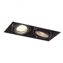 ELECTRA II  czarna  230V GU10 2x50W