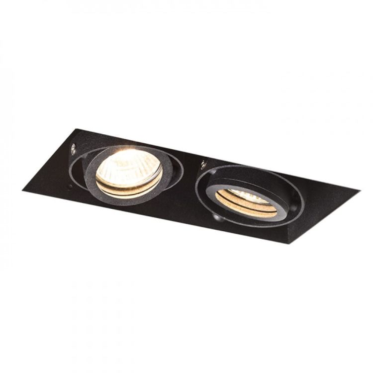 ELECTRA II  czarna  230V GU10 2x50W