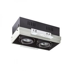 ELECTRA II  czarna  230V GU10 2x50W
