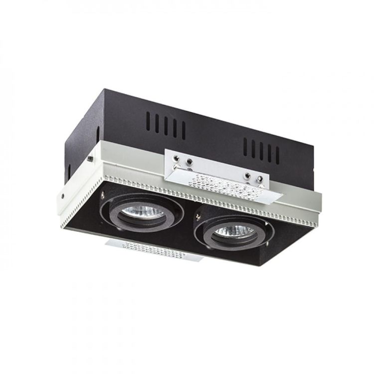 ELECTRA II  czarna  230V GU10 2x50W