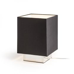 MONACO stołowa czarna chrom 230V E27 28W