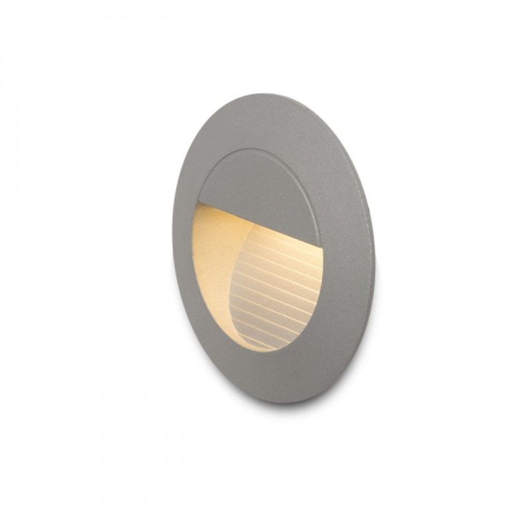 MARCO wpuszczana srebrno-szara  230V LED 3W IP54  3000K