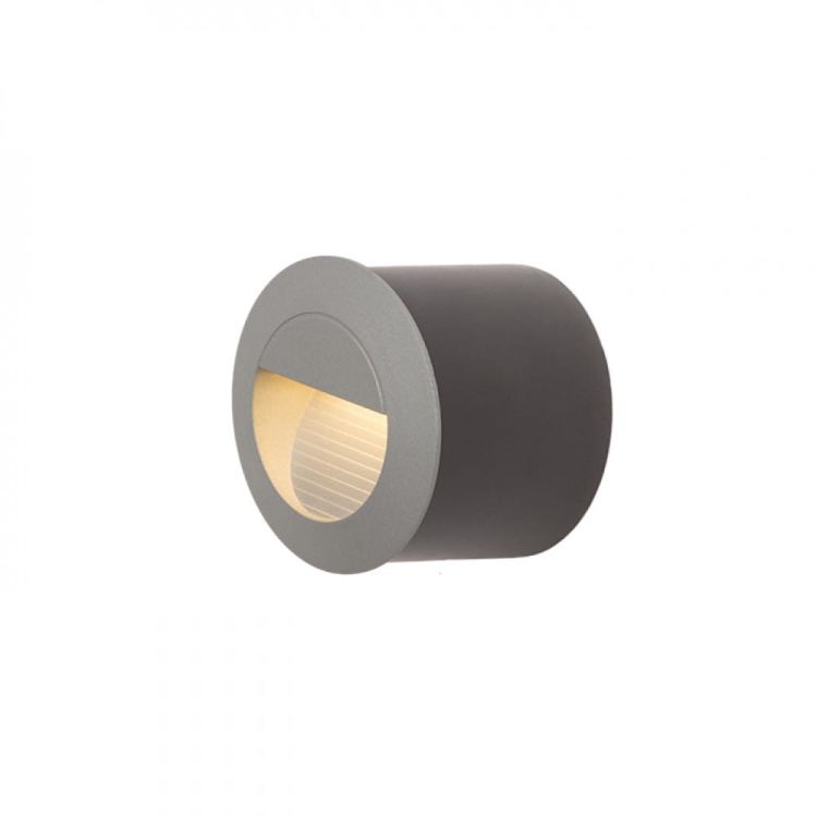 MARCO wpuszczana srebrno-szara  230V LED 3W IP54  3000K