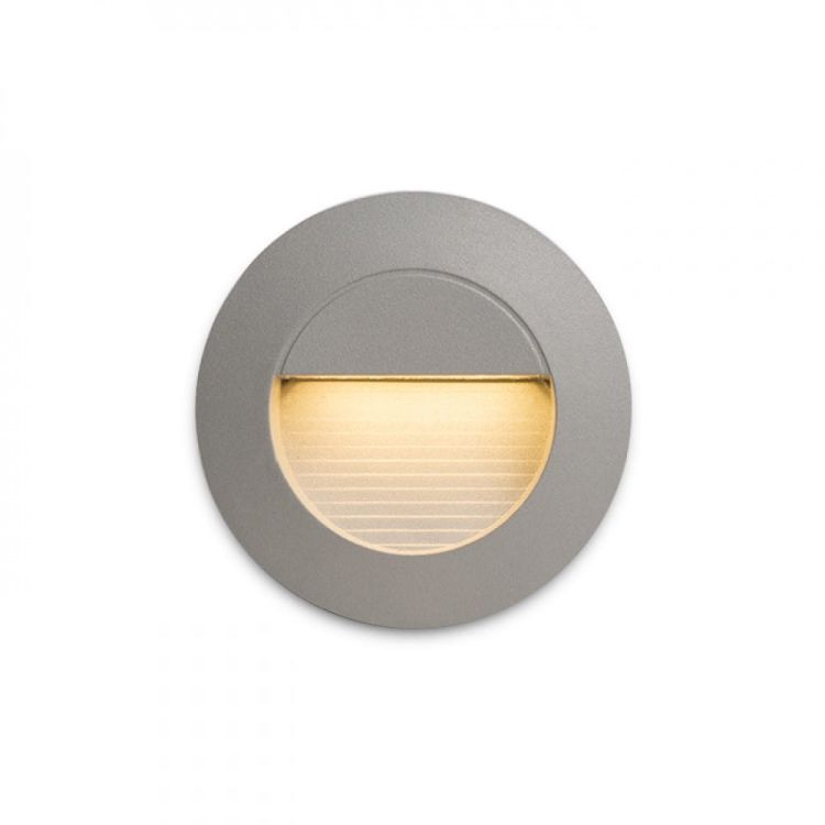 MARCO wpuszczana srebrno-szara  230V LED 3W IP54  3000K