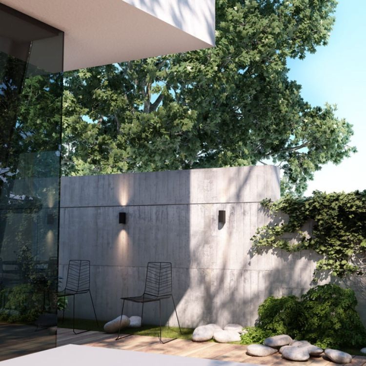 ZACK II  antracyt  230V LED 2x3W 58° IP54  3000K